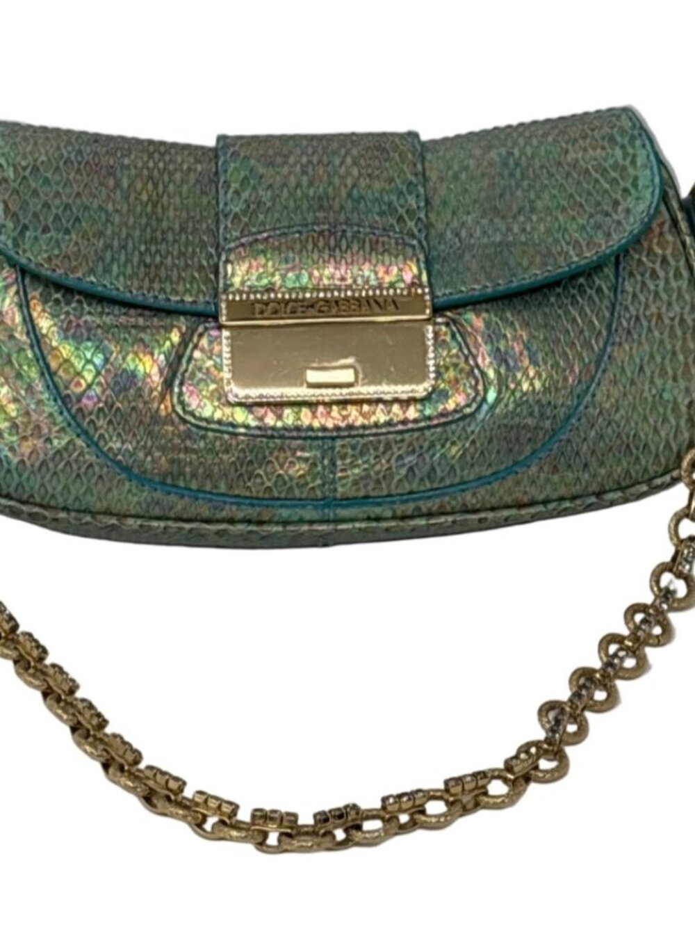 Dolce & Gabbana Exotic Skin Clutch - Pristine Condition